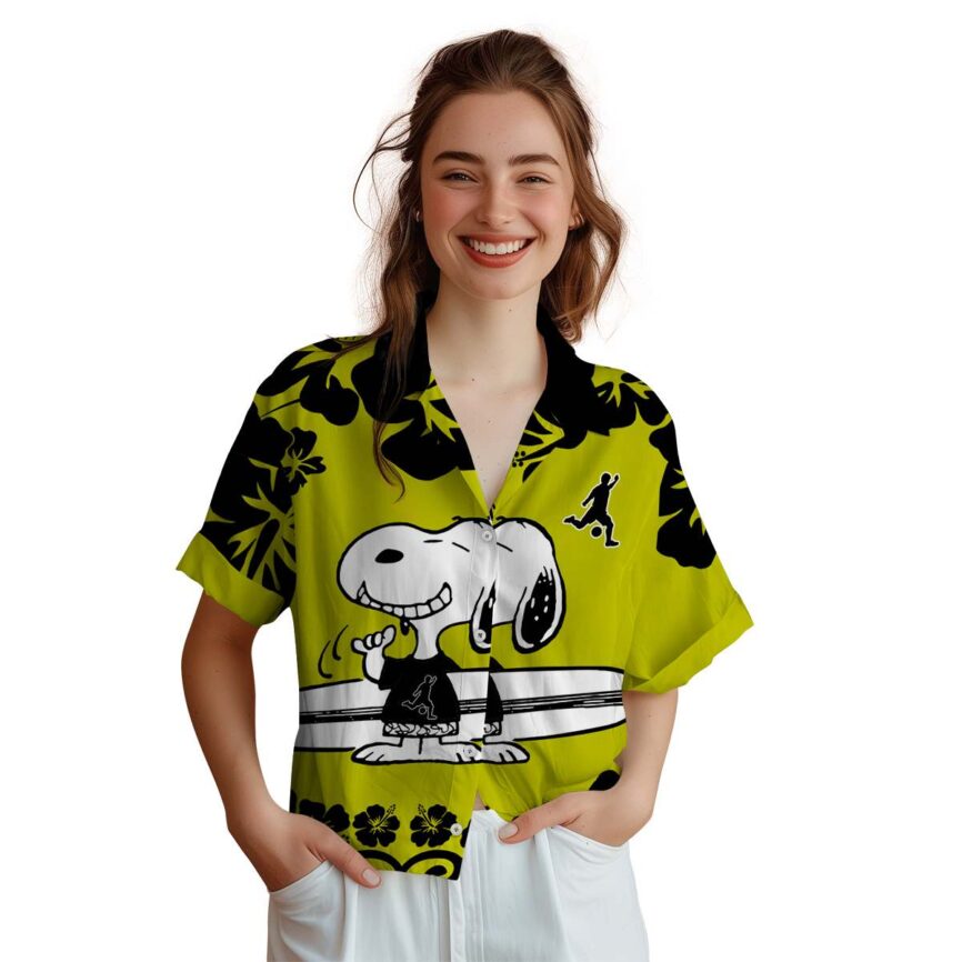 Custom Football Surfing Snoopy Hawaiian Shirt Top rated