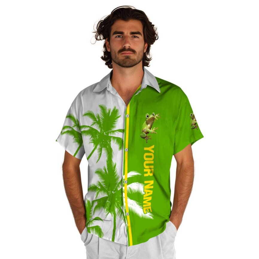 Custom Frog Beach Vibes Hawaiian Shirt High quality