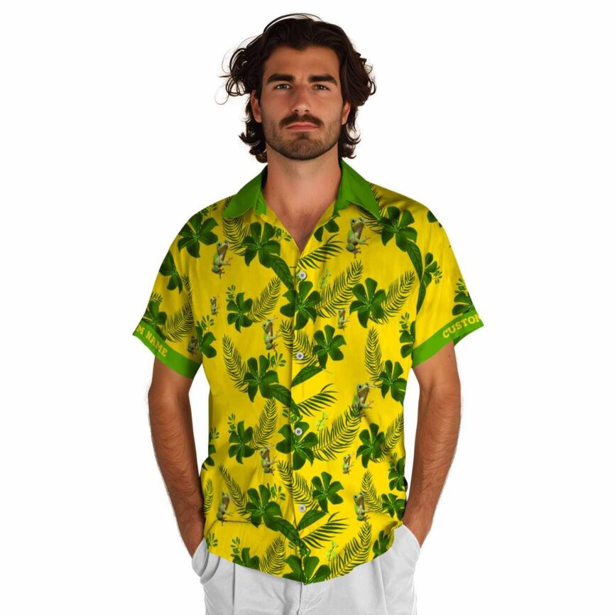 Custom Frog Tropical Flower Hawaiian Shirt New Arrival