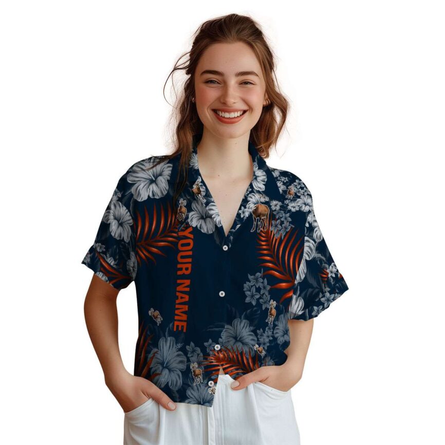 Custom Goat Hibiscus Pattern Hawaiian Shirt Top rated