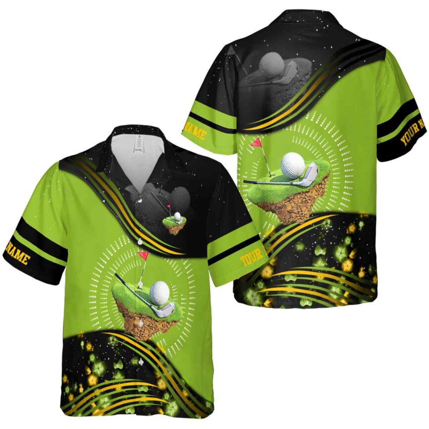 Custom Golf Dynamic Swirl Hawaiian Shirt Premium grade