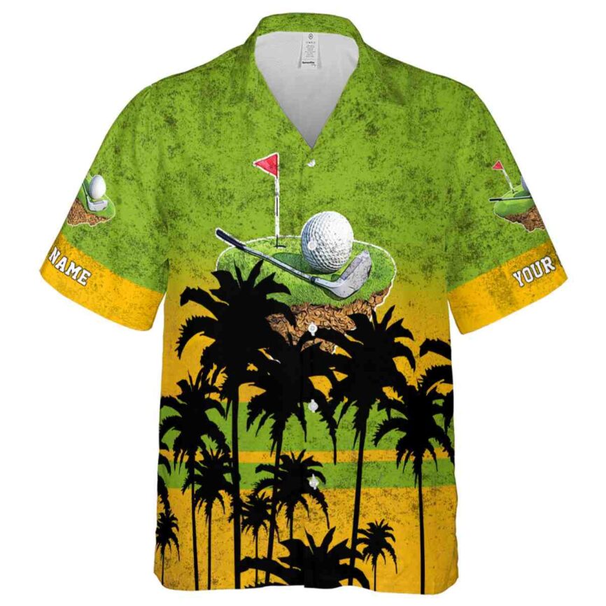 Custom Golf Sunset Gradient Hawaiian Shirt Fashion forward