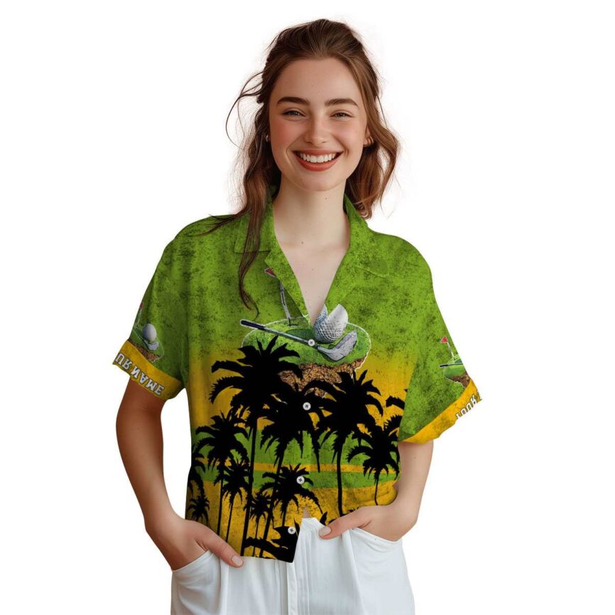 Custom Golf Sunset Gradient Hawaiian Shirt Top rated