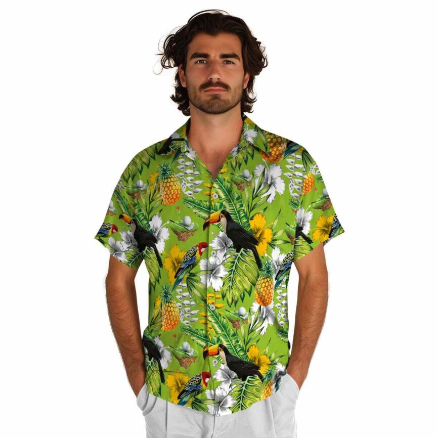 Custom Golf Toucan Bird Hawaiian Shirt New Arrival