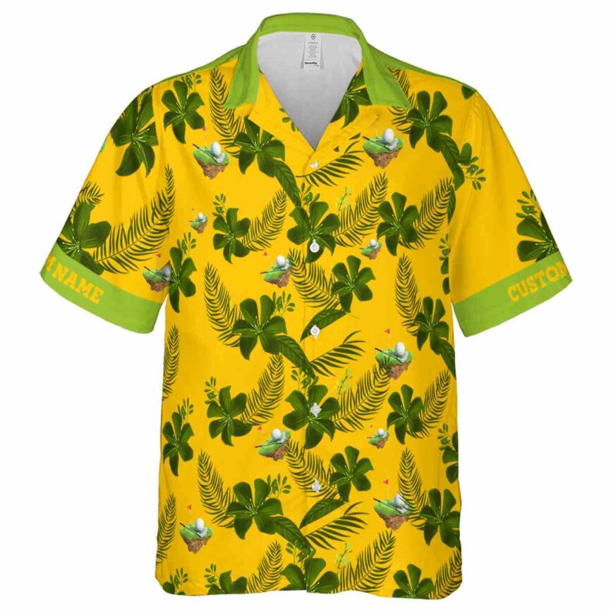 Custom Golf Tropical Flower Hawaiian Shirt Fashion forward