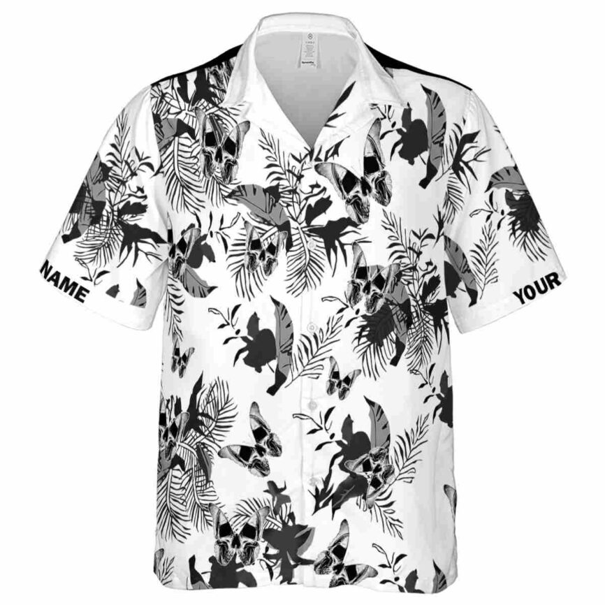 Custom Goth Leafy Accents Hawaiian Shirt Fashion forward