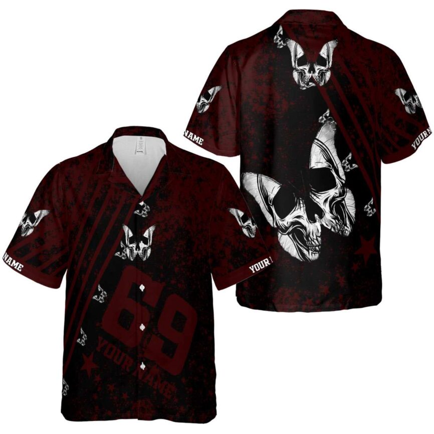 Custom Goth Stripe Burst Hawaiian Shirt Premium grade