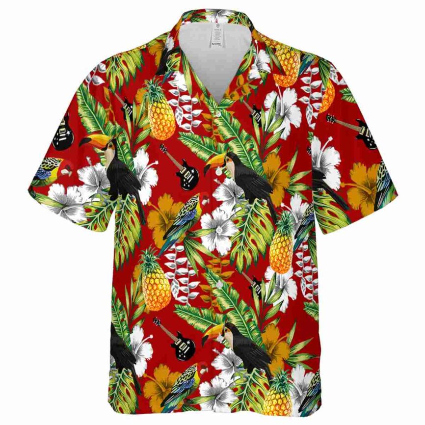 Custom Guitar Toucan Bird Hawaiian Shirt Fashion forward