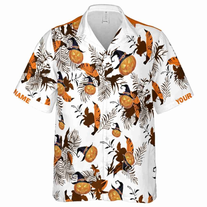 Custom Halloween Leafy Accents Hawaiian Shirt Fashion forward