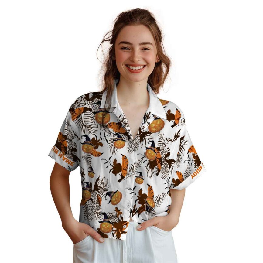 Custom Halloween Leafy Accents Hawaiian Shirt Top rated