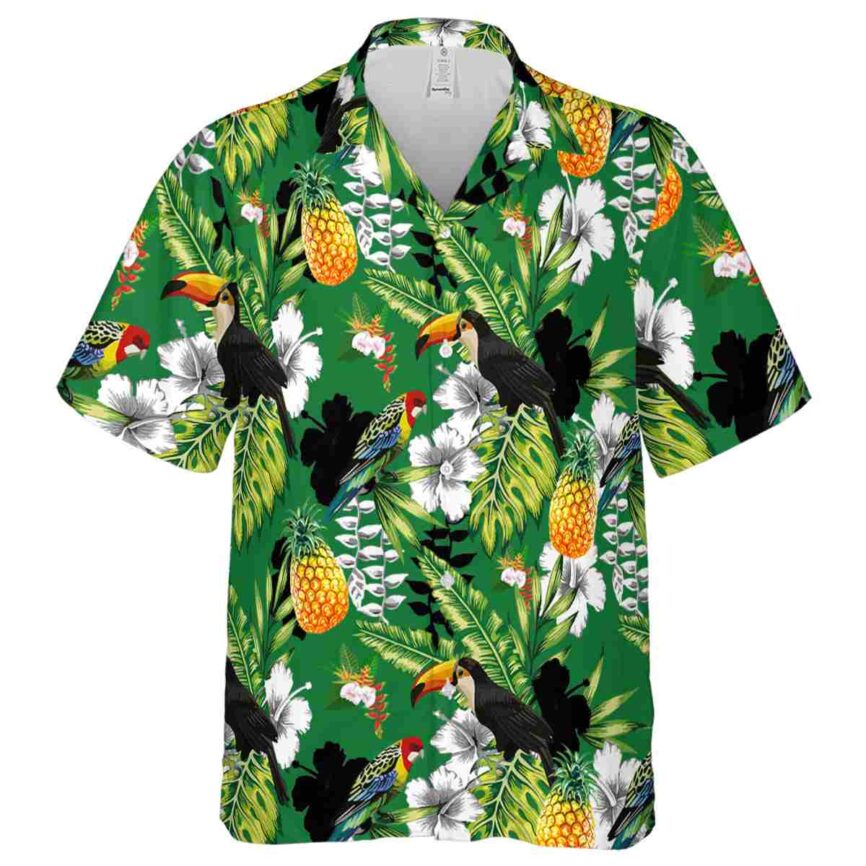 Custom Hawaiian Flower Shirt Toucan Bird Hawaiian Shirt Fashion forward