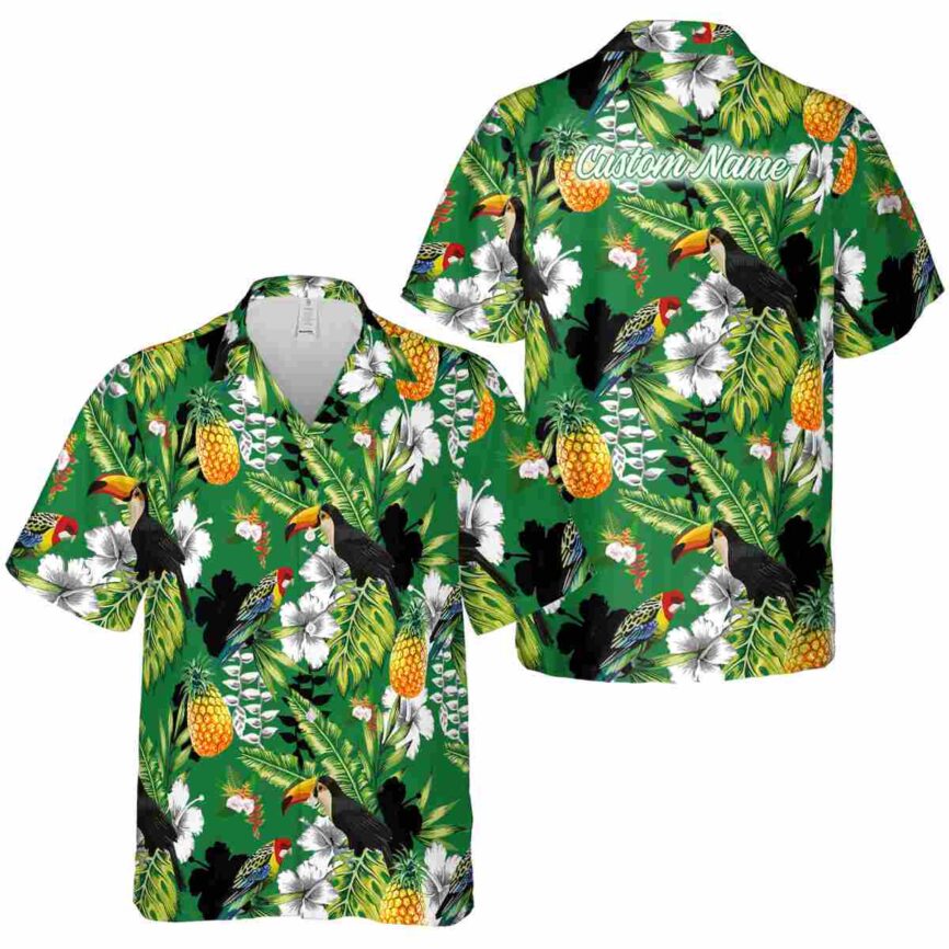 Custom Hawaiian Flower Shirt Toucan Bird Hawaiian Shirt Premium grade