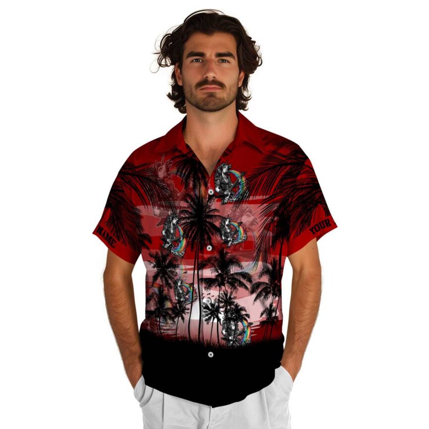 Custom Heavy Metal Island Scenery Hawaiian Shirt New Arrival