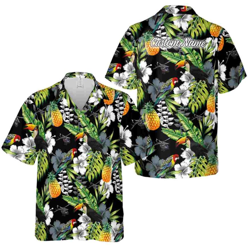 Custom Helicopter Toucan Bird Hawaiian Shirt Premium grade