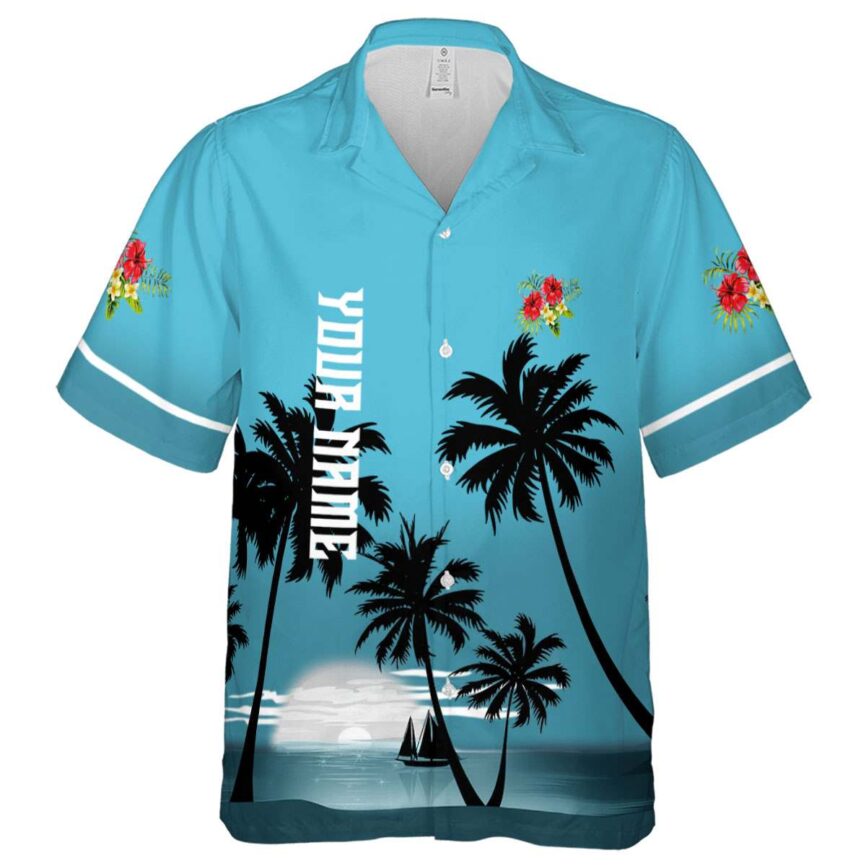 Custom Hibiscus Ocean Sunset Hawaiian Shirt Fashion forward