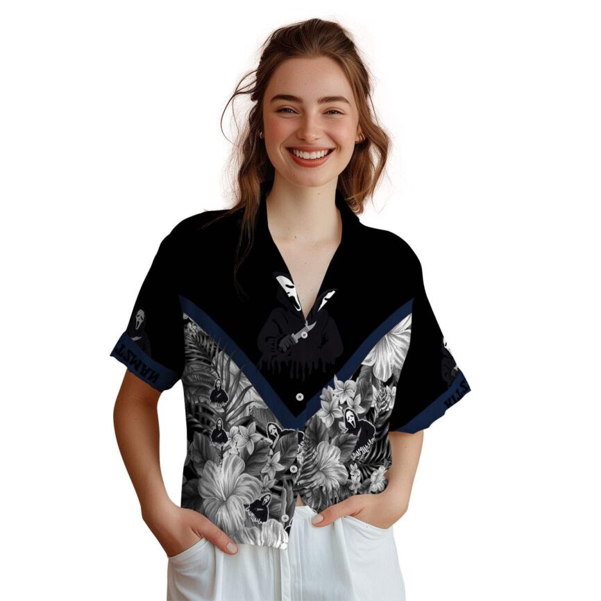 Custom Horror Bold Floral Number Hawaiian Shirt Top rated