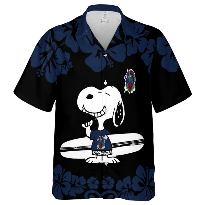 Custom Horror Surfing Snoopy Hawaiian Shirt Fashion forward