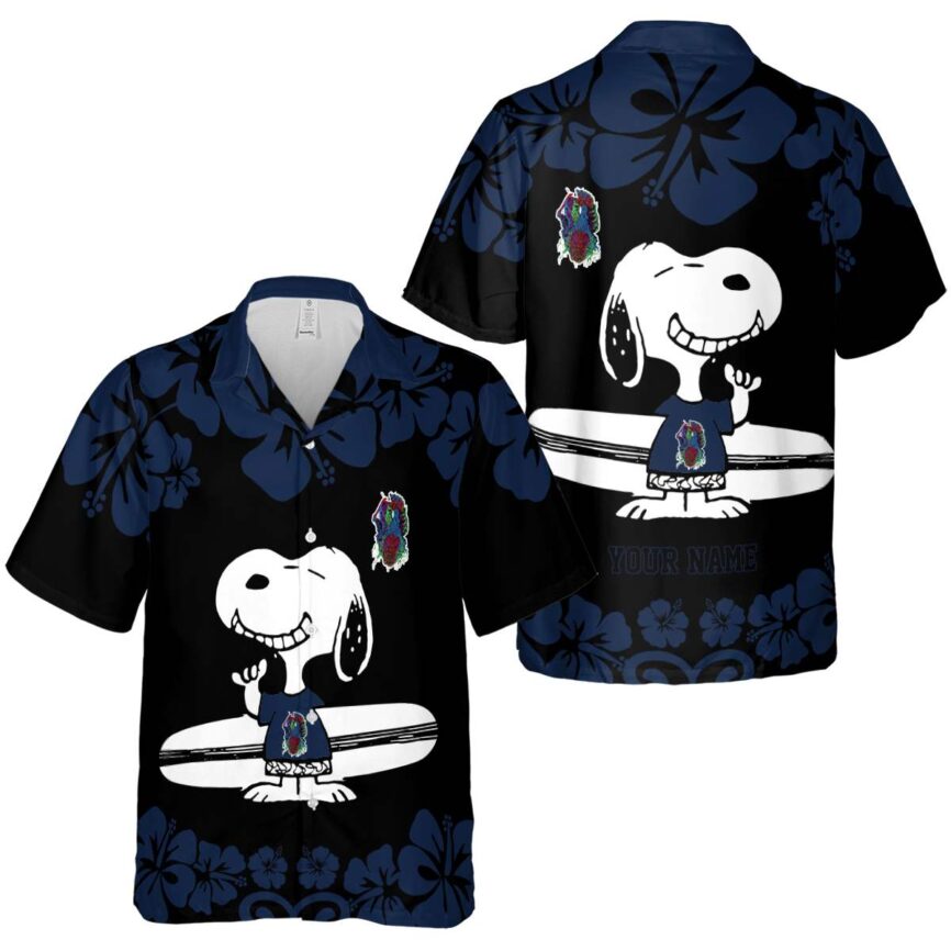 Custom Horror Surfing Snoopy Hawaiian Shirt Premium grade