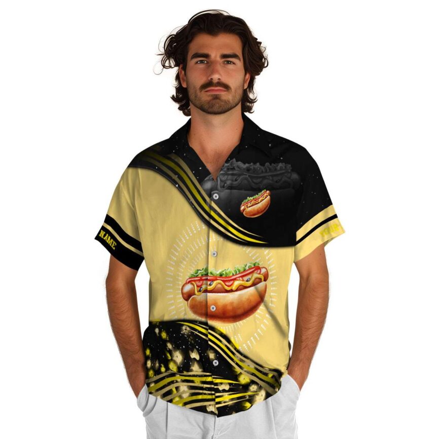 Custom Hot Dog Dynamic Swirl Hawaiian Shirt New Arrival