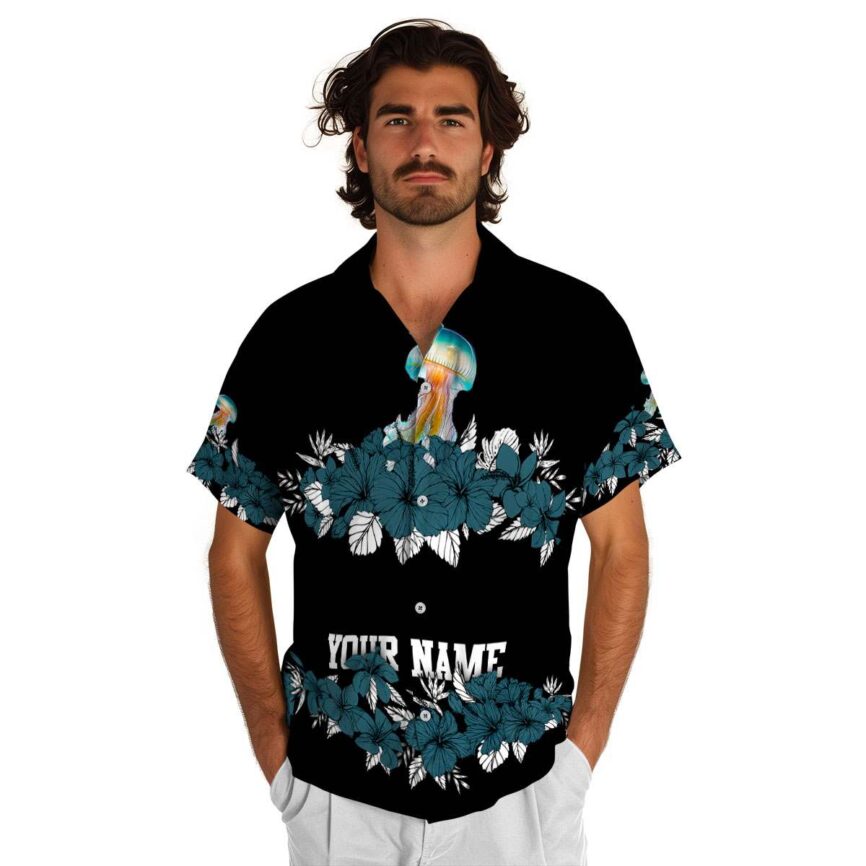 Custom Jellyfish Hibiscus Band Hawaiian Shirt New Arrival