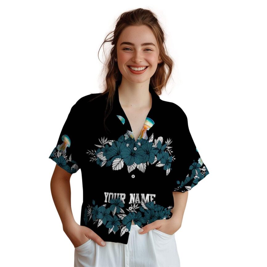 Custom Jellyfish Hibiscus Band Hawaiian Shirt Top rated