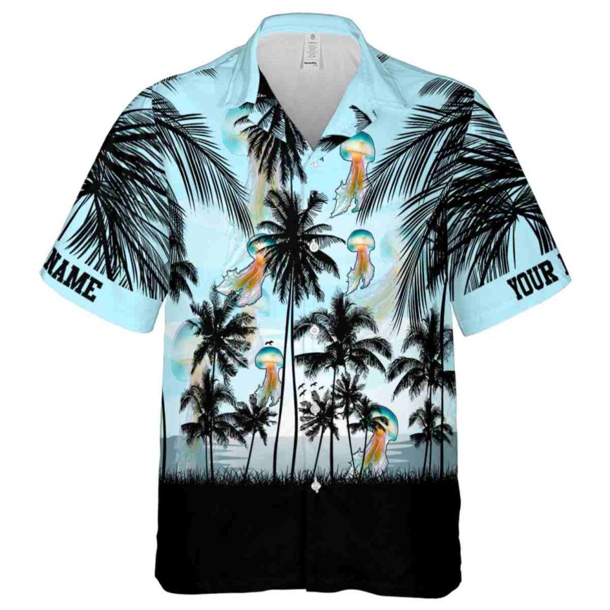 Custom Jellyfish Island Scenery Hawaiian Shirt Fashion forward