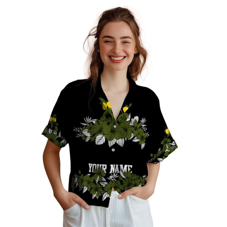 Custom Lemon Hibiscus Band Hawaiian Shirt Top rated