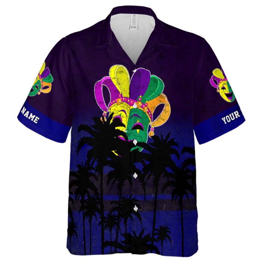 Custom Mardi Gras Sunset Gradient Hawaiian Shirt Fashion forward