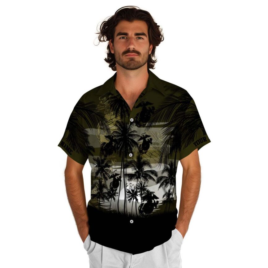 Custom Marine Corps Island Scenery Hawaiian Shirt New Arrival