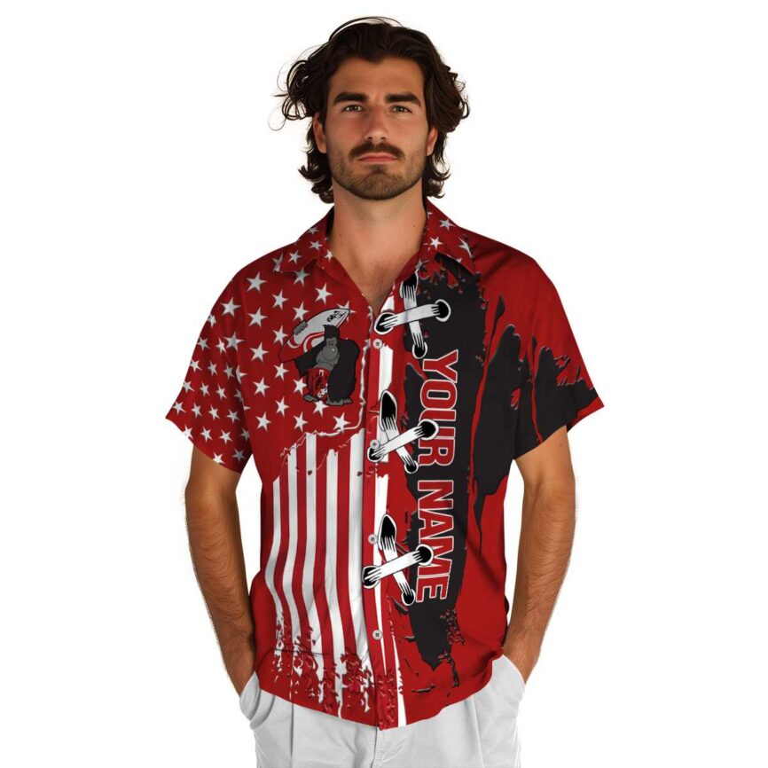 Custom Monkey Flag Stitches Hawaiian Shirt New Arrival