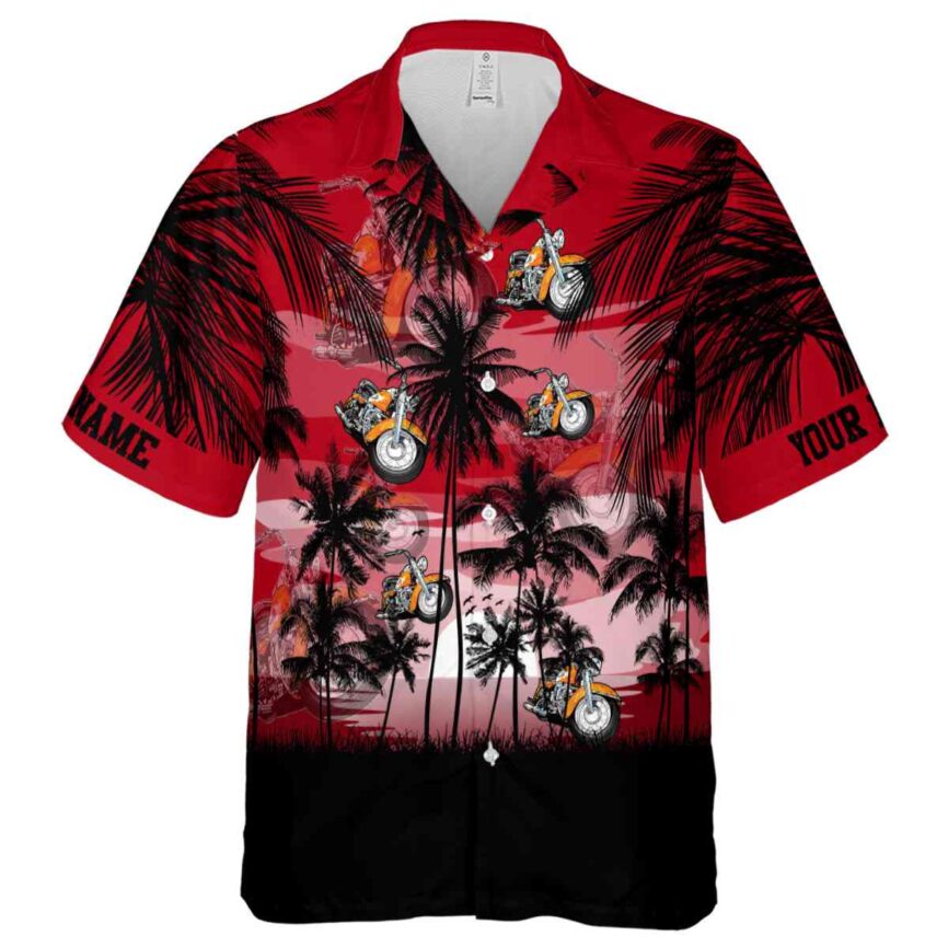 Custom Motorcycle Island Scenery Hawaiian Shirt Fashion forward