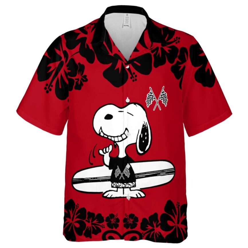 Custom Motorcycle Surfing Snoopy Hawaiian Shirt Fashion forward