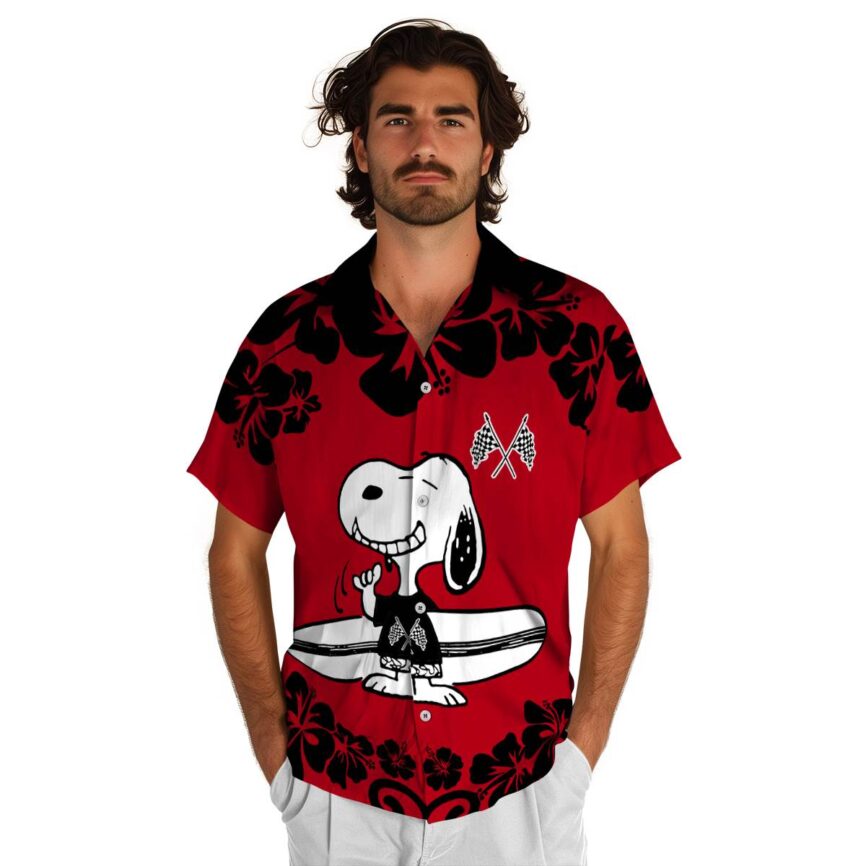 Custom Motorcycle Surfing Snoopy Hawaiian Shirt New Arrival