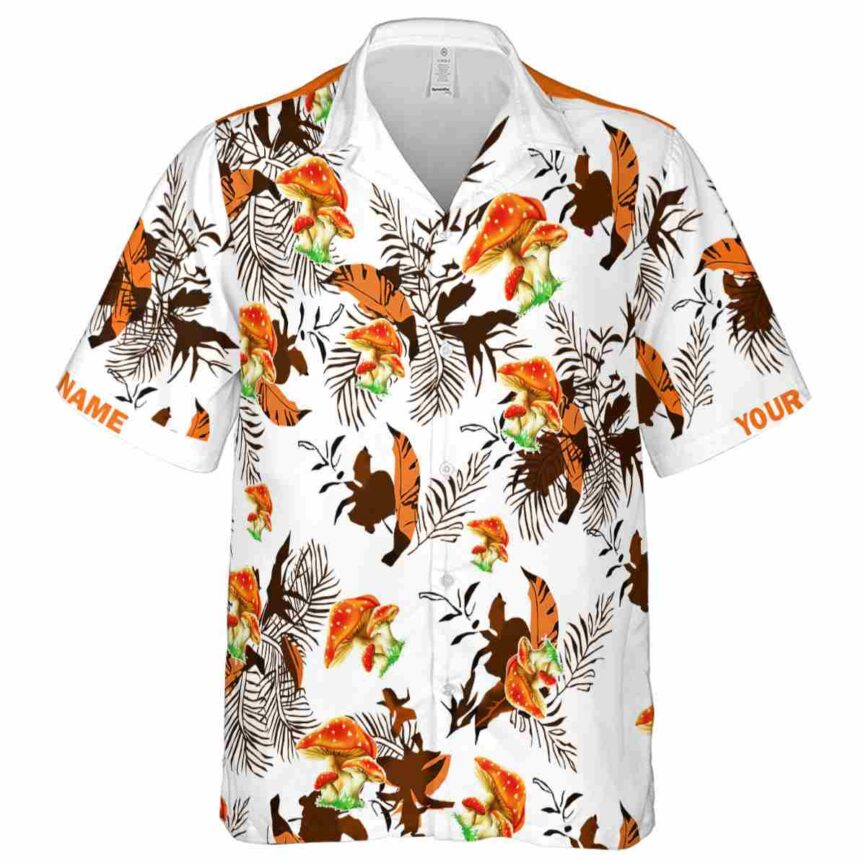 Custom Mushroom Leafy Accents Hawaiian Shirt Fashion forward