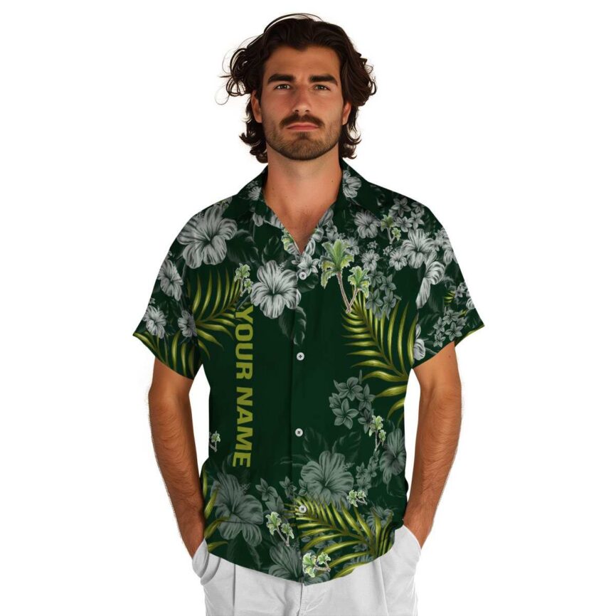 Custom Palm Tree Hibiscus Pattern Hawaiian Shirt New Arrival