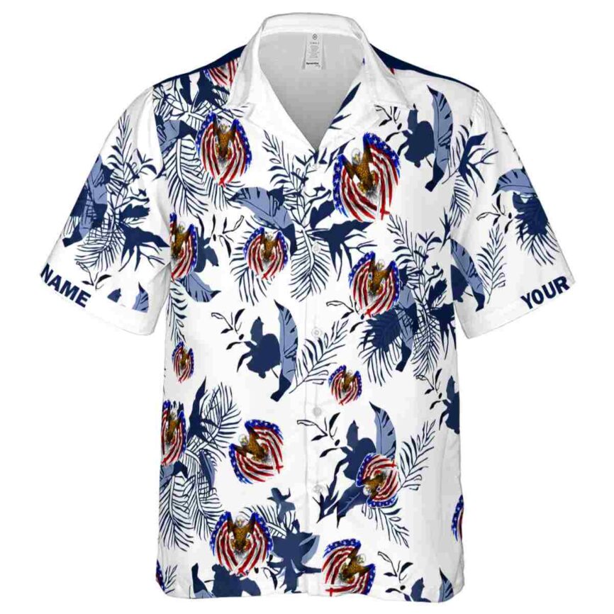 Custom Patriotic Leafy Accents Hawaiian Shirt Fashion forward