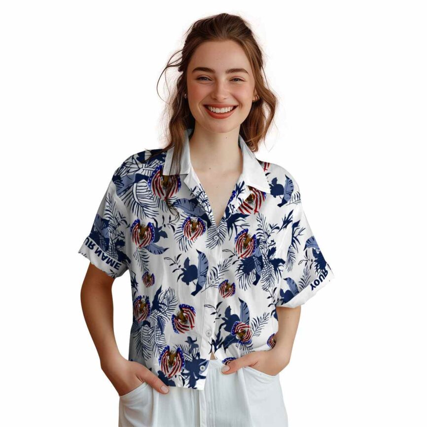 Custom Patriotic Leafy Accents Hawaiian Shirt Top rated