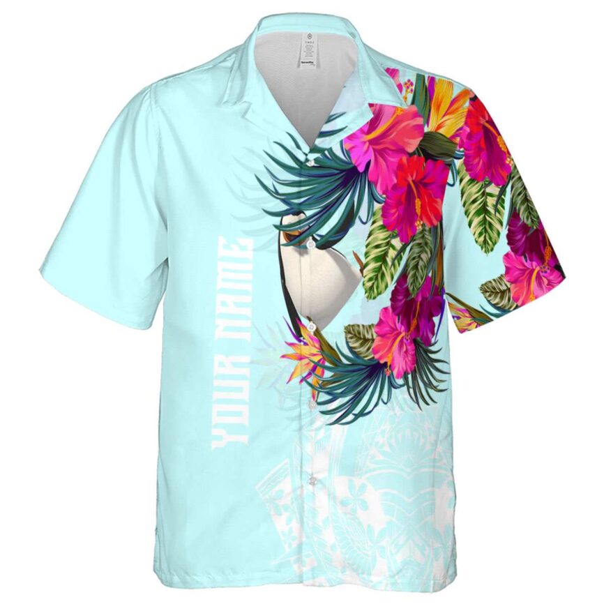 Custom Penguin Polynesian Flowers Hawaiian Shirt Fashion forward