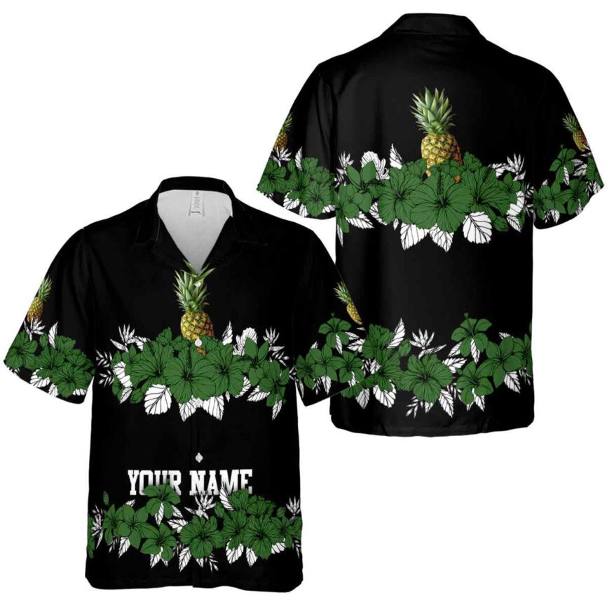 Custom Pineapple Hibiscus Band Hawaiian Shirt Premium grade