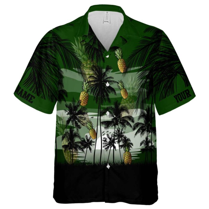 Custom Pineapple Island Scenery Hawaiian Shirt Fashion forward