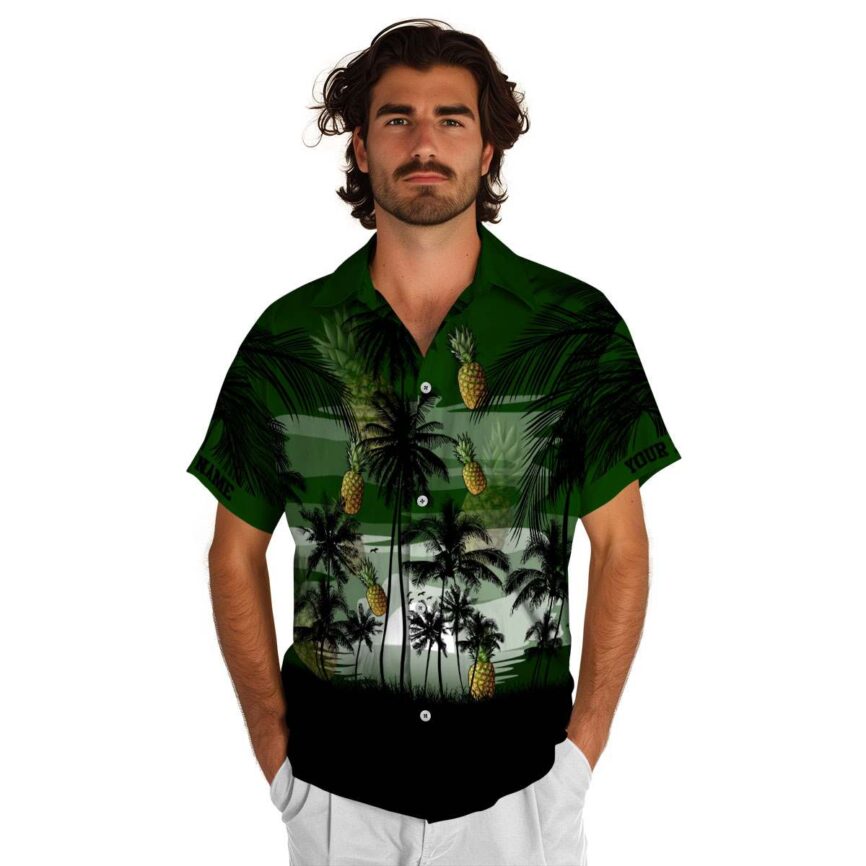 Custom Pineapple Island Scenery Hawaiian Shirt New Arrival