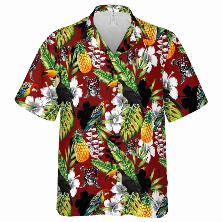 Custom Pirate Toucan Bird Hawaiian Shirt Fashion forward