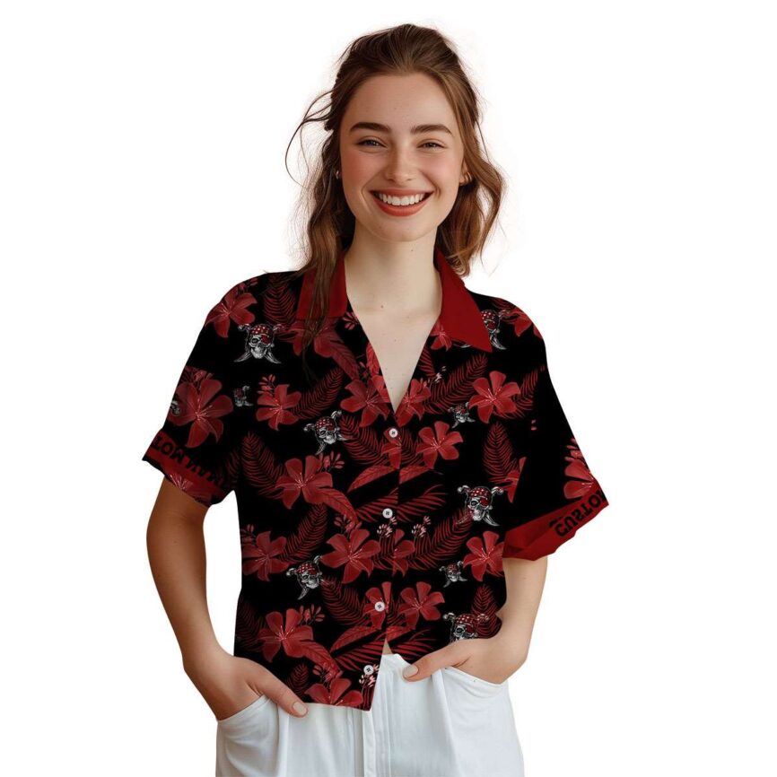 Custom Pirate Tropical Flower Hawaiian Shirt Top rated