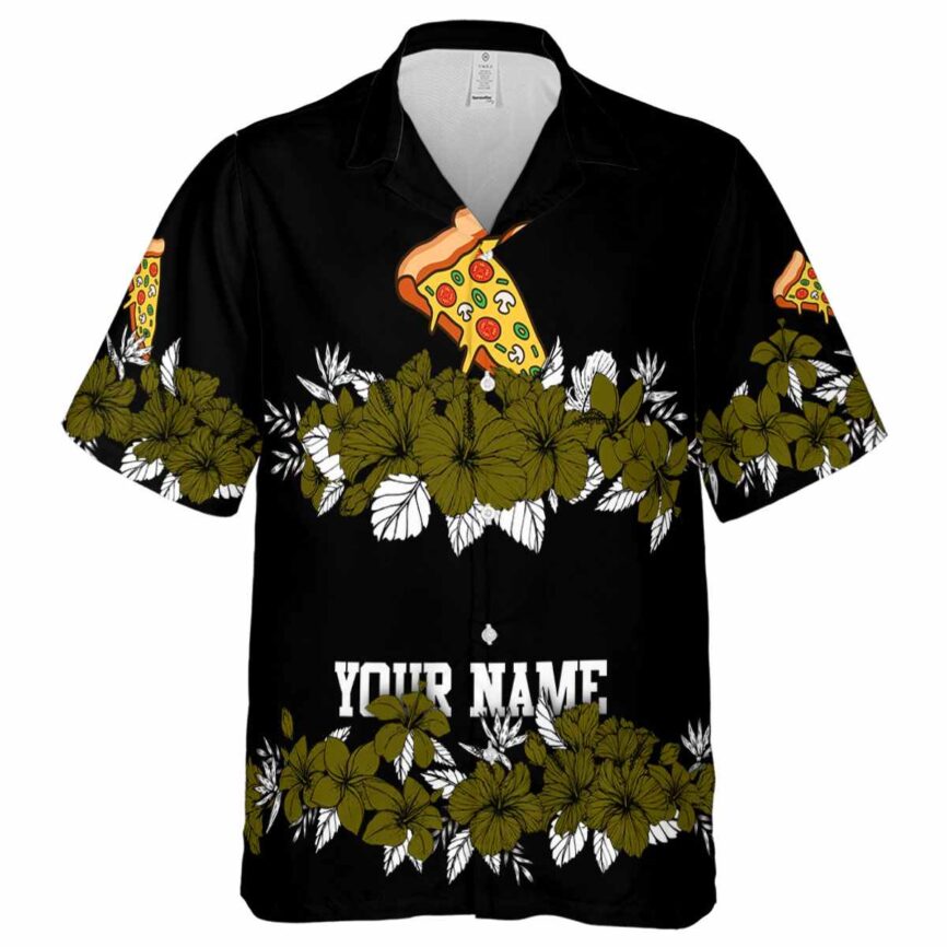 Custom Pizza Hibiscus Band Hawaiian Shirt Fashion forward