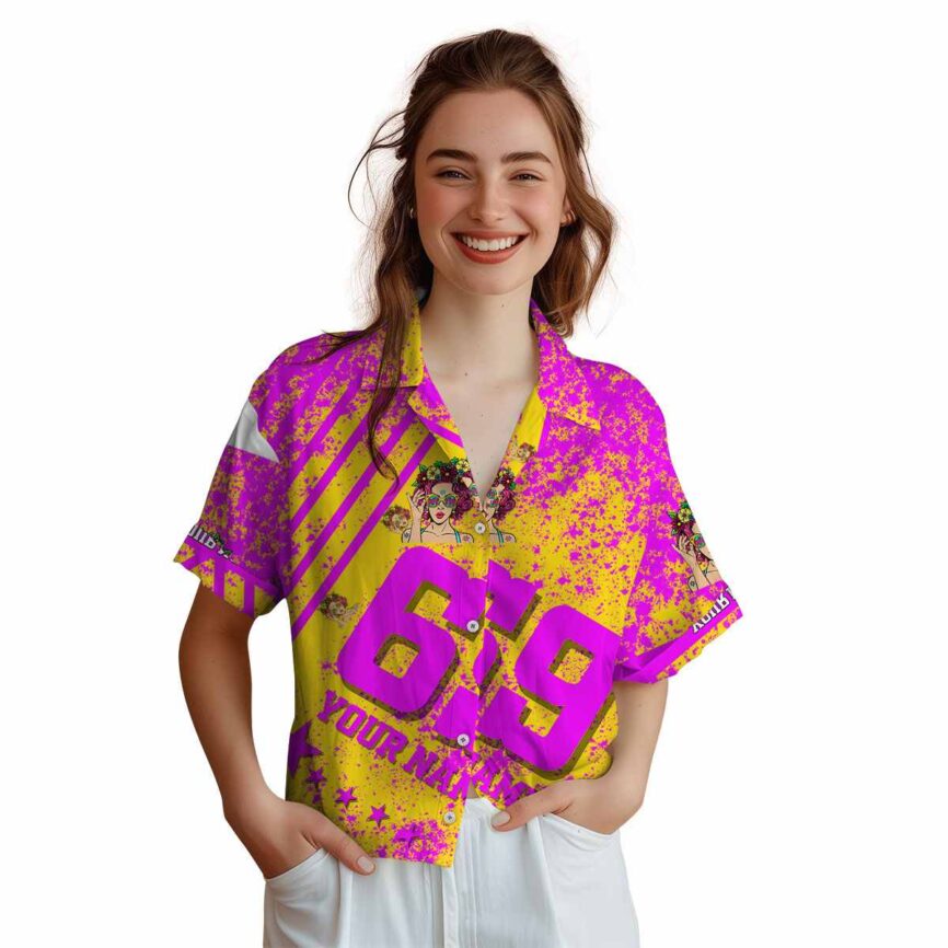 Custom Pop Stripe Burst Hawaiian Shirt Top rated