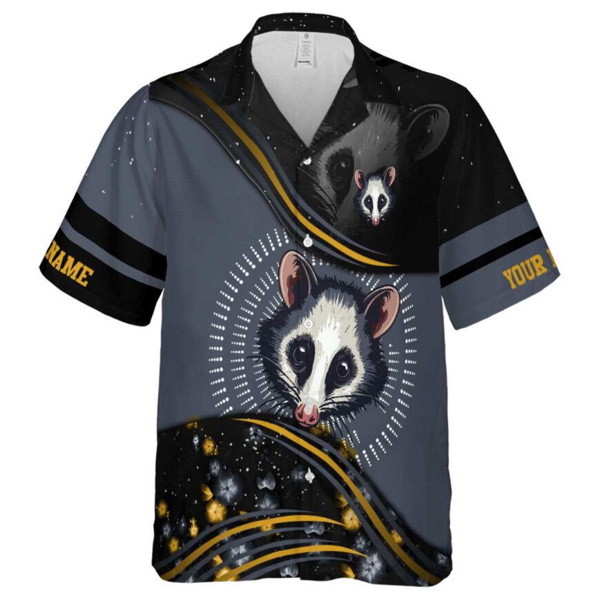 Custom Possum Dynamic Swirl Hawaiian Shirt Fashion forward