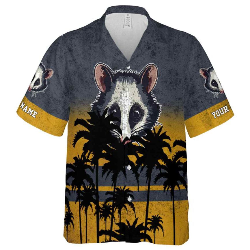 Custom Possum Sunset Gradient Hawaiian Shirt Fashion forward