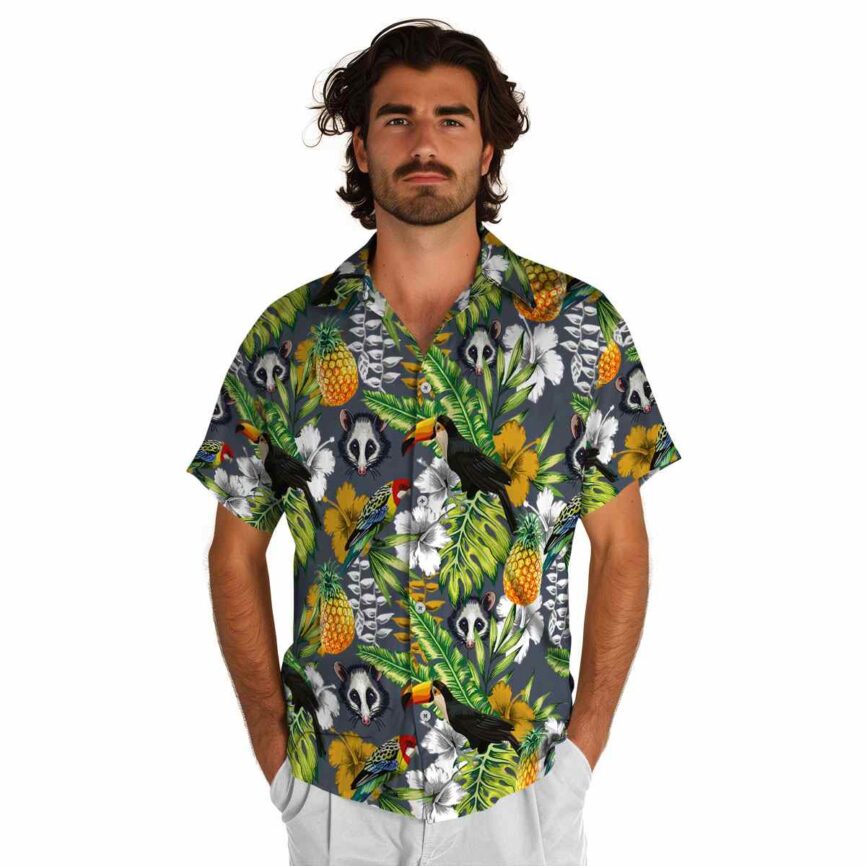 Custom Possum Toucan Bird Hawaiian Shirt New Arrival