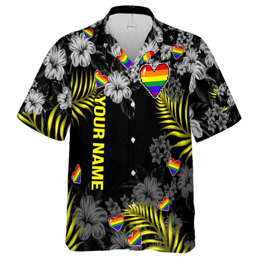 Custom Pride Hibiscus Pattern Hawaiian Shirt Fashion forward