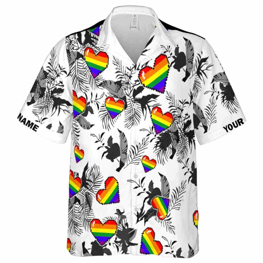 Custom Pride Leafy Accents Hawaiian Shirt Fashion forward